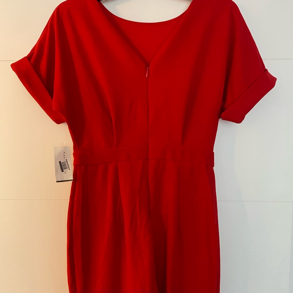 Alexia Admor Vibrant Scarlet Jumpsuit - Picture 12 of 14